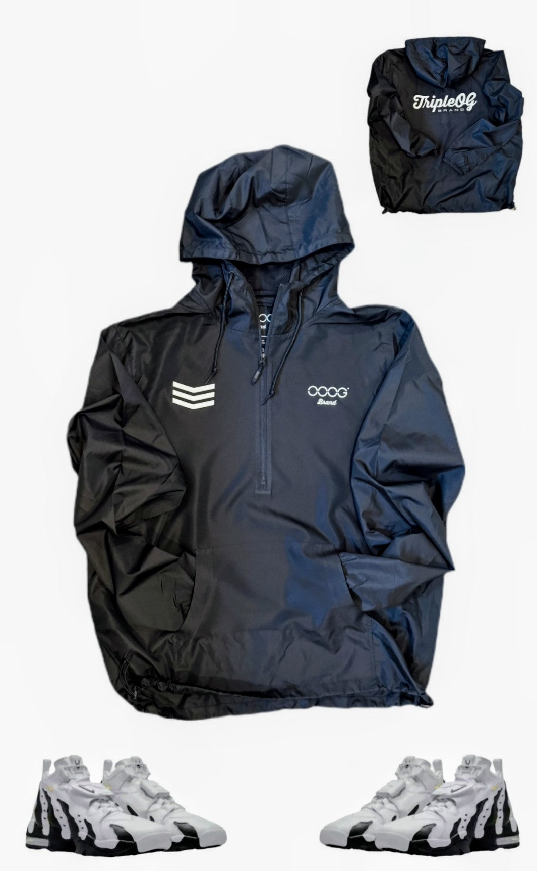 Men's Quarter Zip Windbreaker Hoodie Collection – OOOGBrand