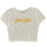 GOD'S GIFT CROP TEE