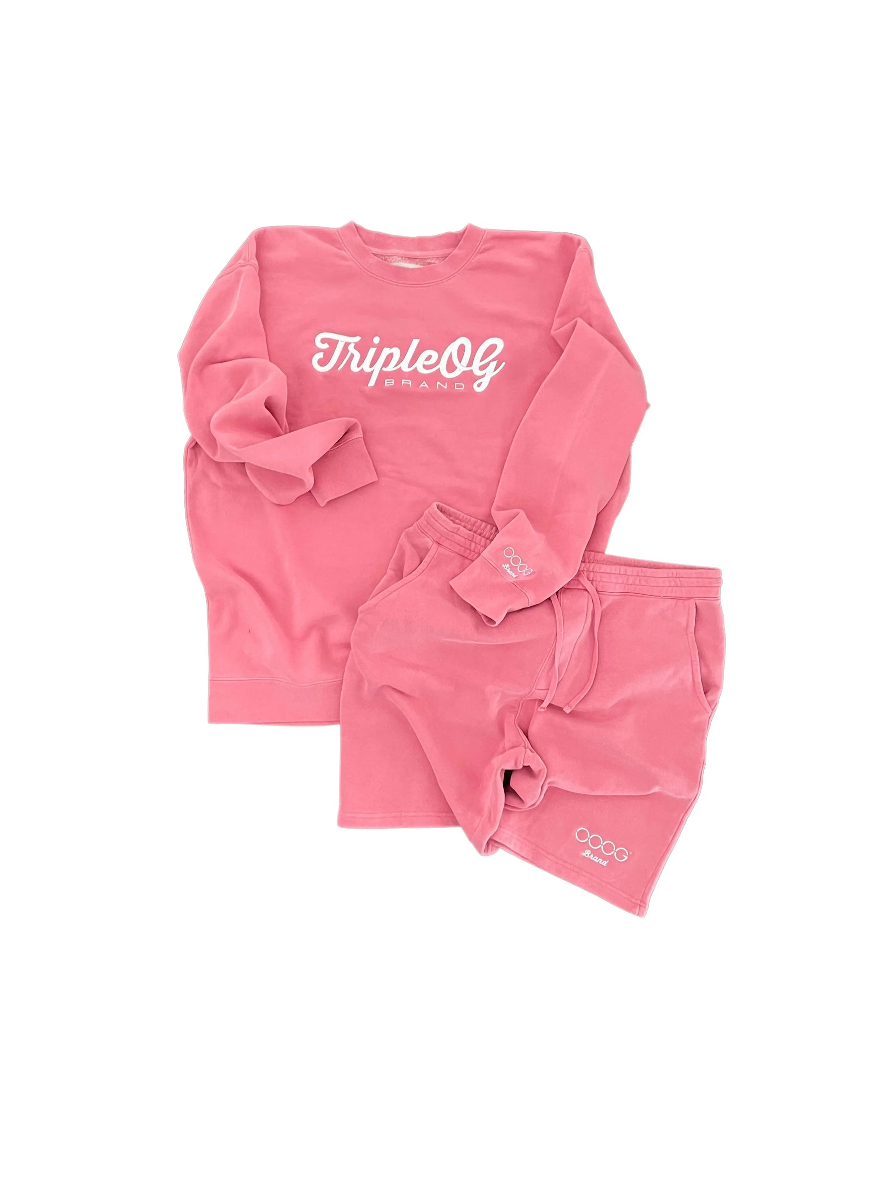 LEISURE Embroidered Crewneck Short Set LTD OOOGBrand