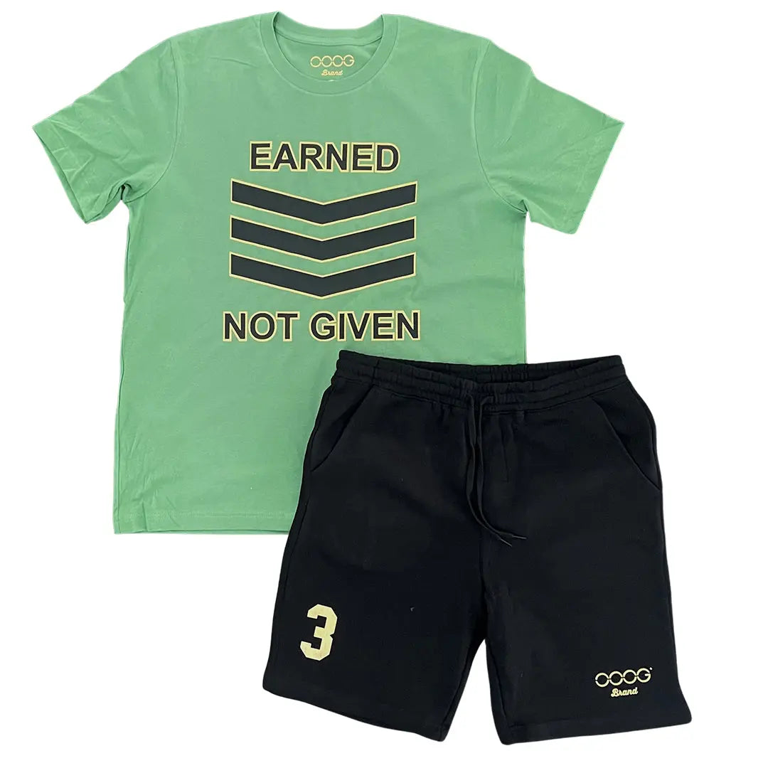 Earned Not Given T-Shirt and Short Set OOOGBrand