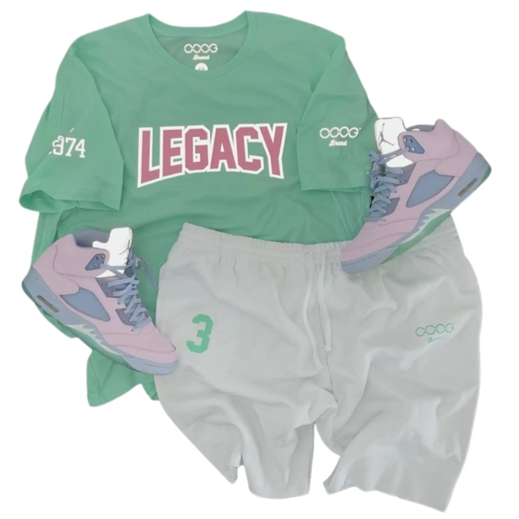 LEGACY Reflective Short Set- MINT OOOGBrand